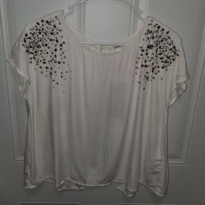 NWT open back True Religion top with stud details